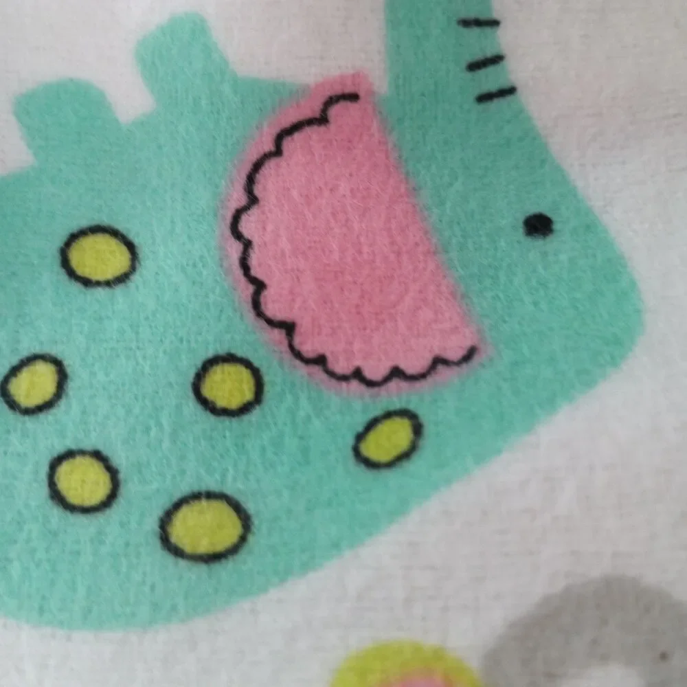 Joann Elephant Flannel Fabric 1.5 Yards Cotton Nursery Baby Animals Sewing